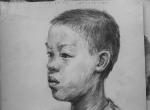 江蘇溧陽(yáng)三中老師,賀智,素描頭像優(yōu)秀作品2015091902