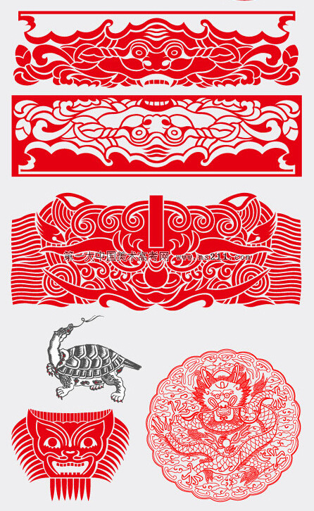 剪紙素材 - 美術(shù)高考網(wǎng) 2015101704