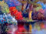 美國(guó)畫(huà)家 Kent·R·Wallis 色彩暖人的風(fēng)景油畫(huà)作品