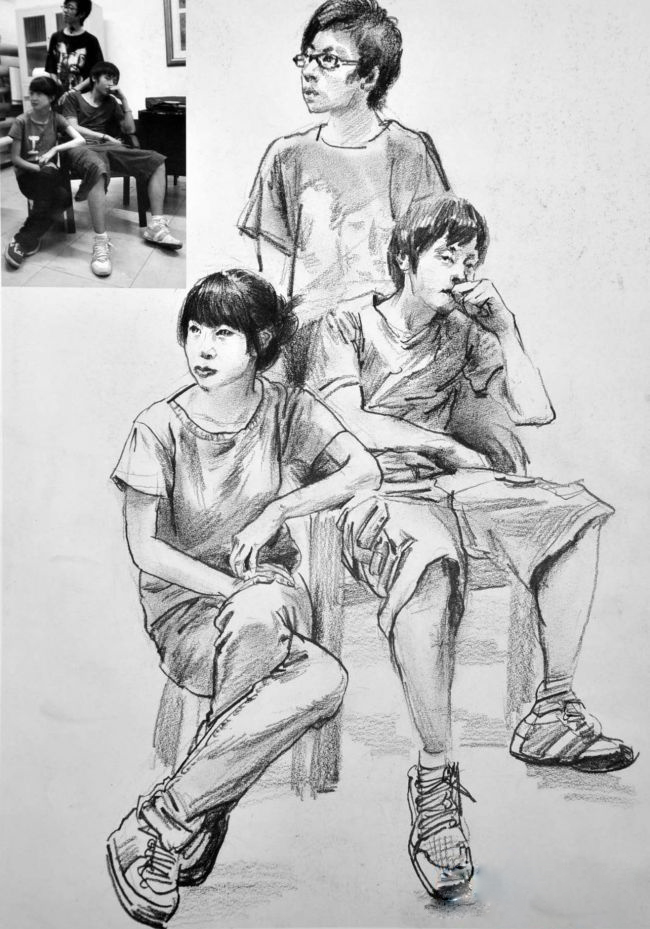 速寫 衣服褶皺處理 速寫 衣服褶皺處理