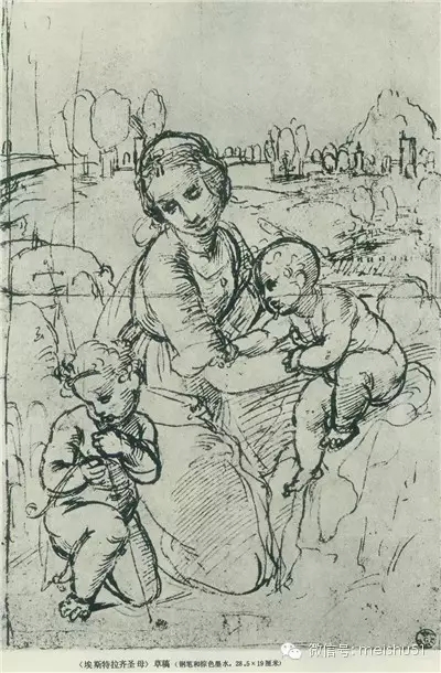 拉斐爾的素描線條真夠老辣 值得分享