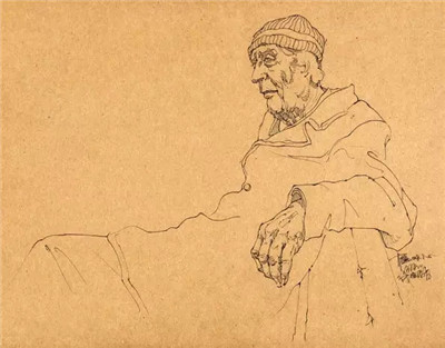 好畫不一定都是畫在畫紙上 牛皮紙上的速寫你可見過