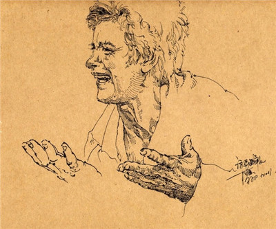 好畫不一定都是畫在畫紙上 牛皮紙上的速寫你可見過