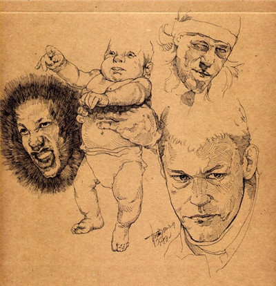 好畫不一定都是畫在畫紙上 牛皮紙上的速寫你可見過