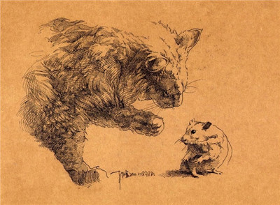 好畫不一定都是畫在畫紙上 牛皮紙上的速寫你可見過