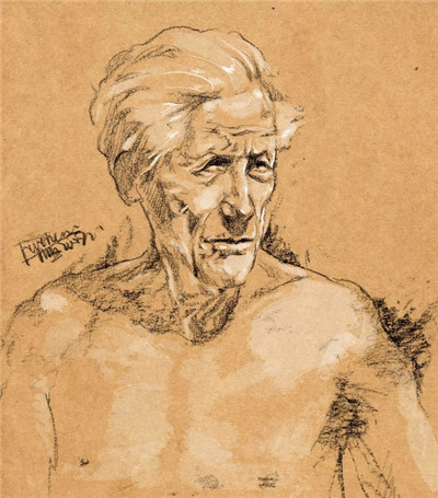 好畫不一定都是畫在畫紙上 牛皮紙上的速寫你可見過