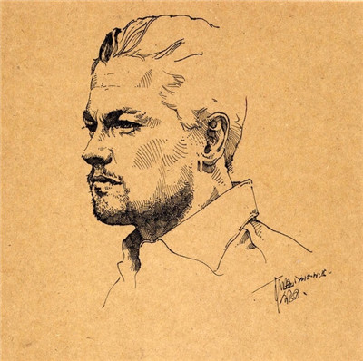 好畫不一定都是畫在畫紙上 牛皮紙上的速寫你可見過