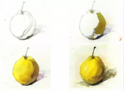 一步步的教你畫色彩單個(gè)物體，拿去學(xué)習(xí)吧~,51美術(shù)社