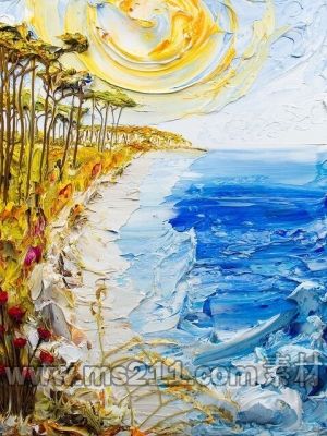 畫(huà)面漂亮費(fèi)點(diǎn)顏料也不怕,51美術(shù)社