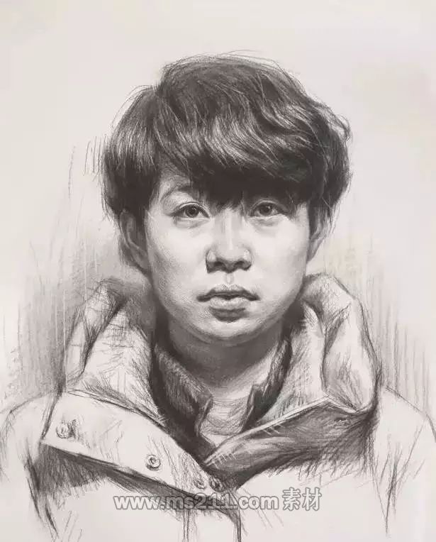 不同角度的素描頭像-51美術(shù)網(wǎng)