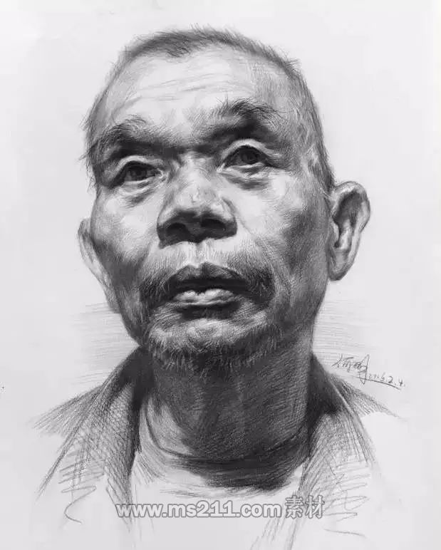 不同角度的素描頭像-51美術(shù)網(wǎng)
