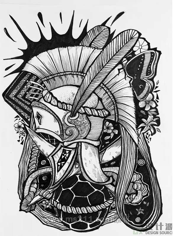 黑白裝飾畫(huà)